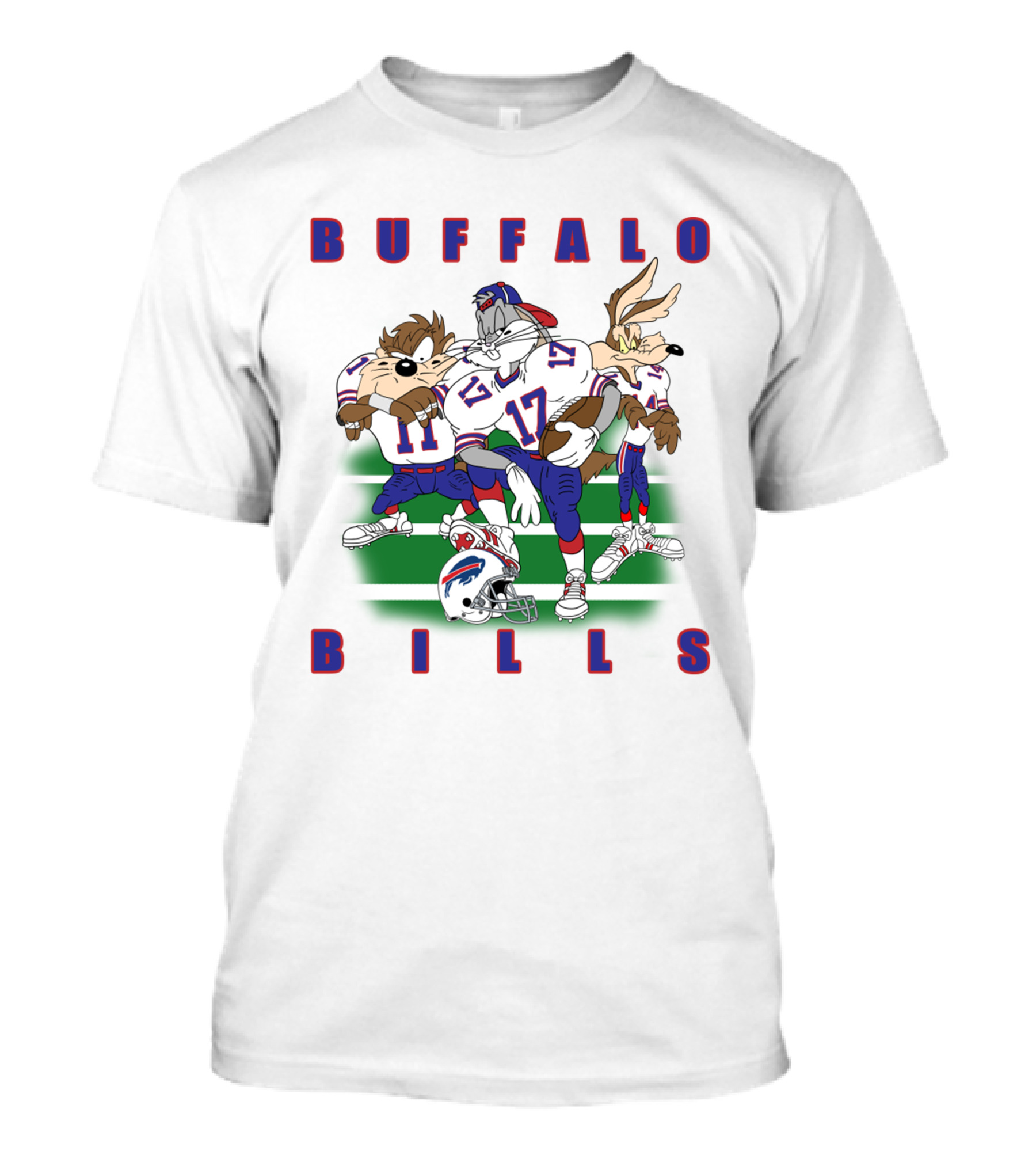 Buffalo Bills Looney Tune Characters Football Team Collaboration T-Shirt
