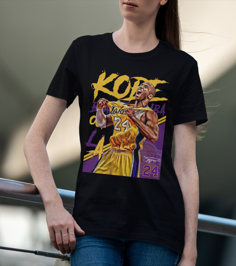 Kobe Bryant Black Mamba Los Angeles Lakers 24 T-Shirt