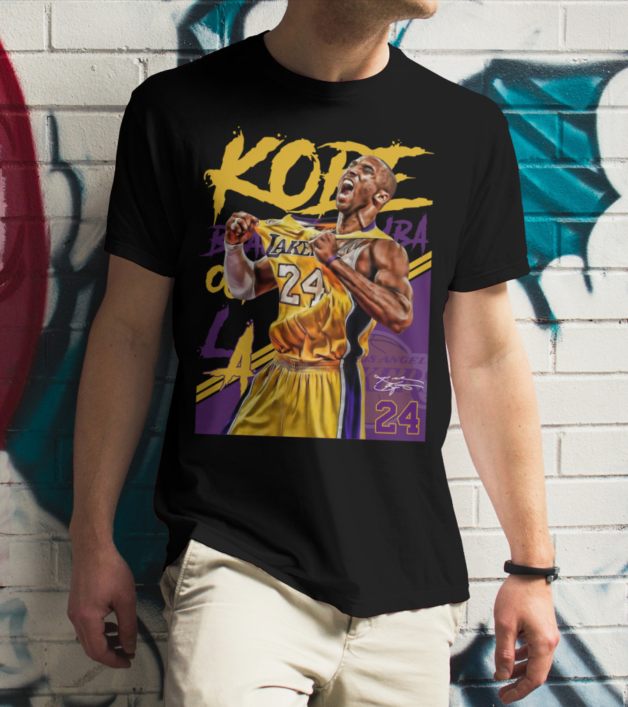 Kobe Bryant Black Mamba Los Angeles Lakers 24 T-Shirt