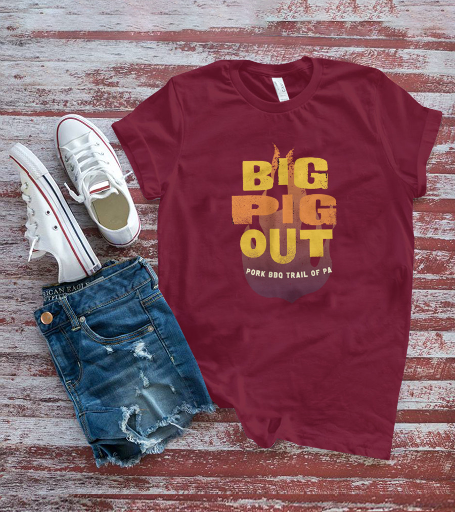 Big Pig Out Pork BBQ Trail Of PA T-Shirt