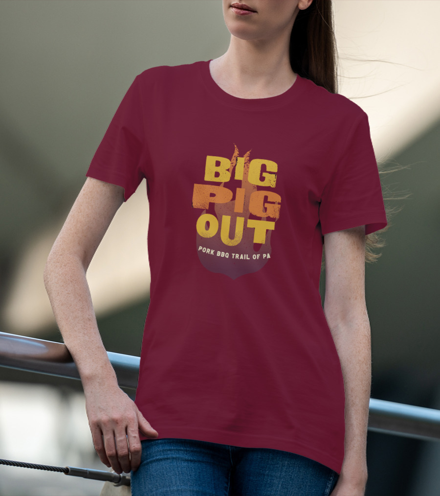 Big Pig Out Pork BBQ Trail Of PA T-Shirt