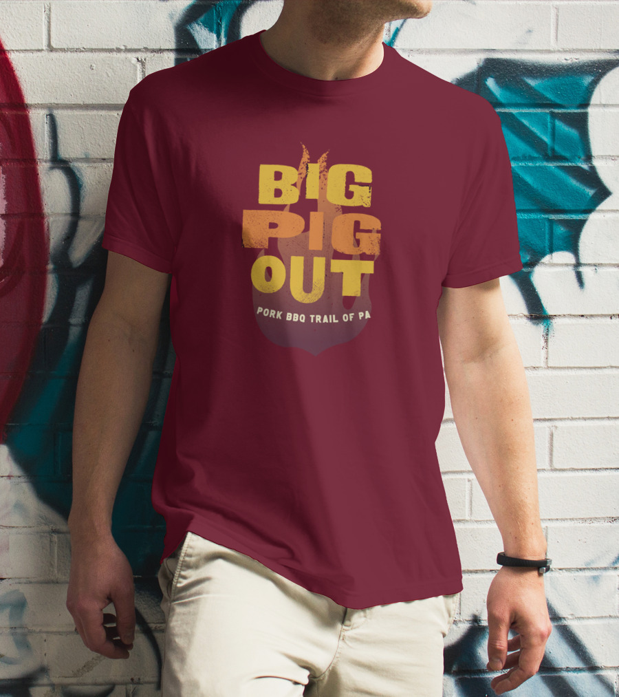 Big Pig Out Pork BBQ Trail Of PA T-Shirt