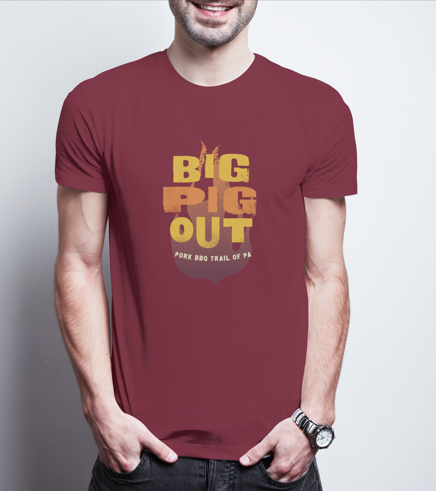 Big Pig Out Pork BBQ Trail Of PA T-Shirt