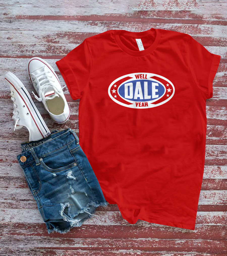 Dale Brisbys Rodeo Time Well Dale Yeah Stars Badge T-Shirt