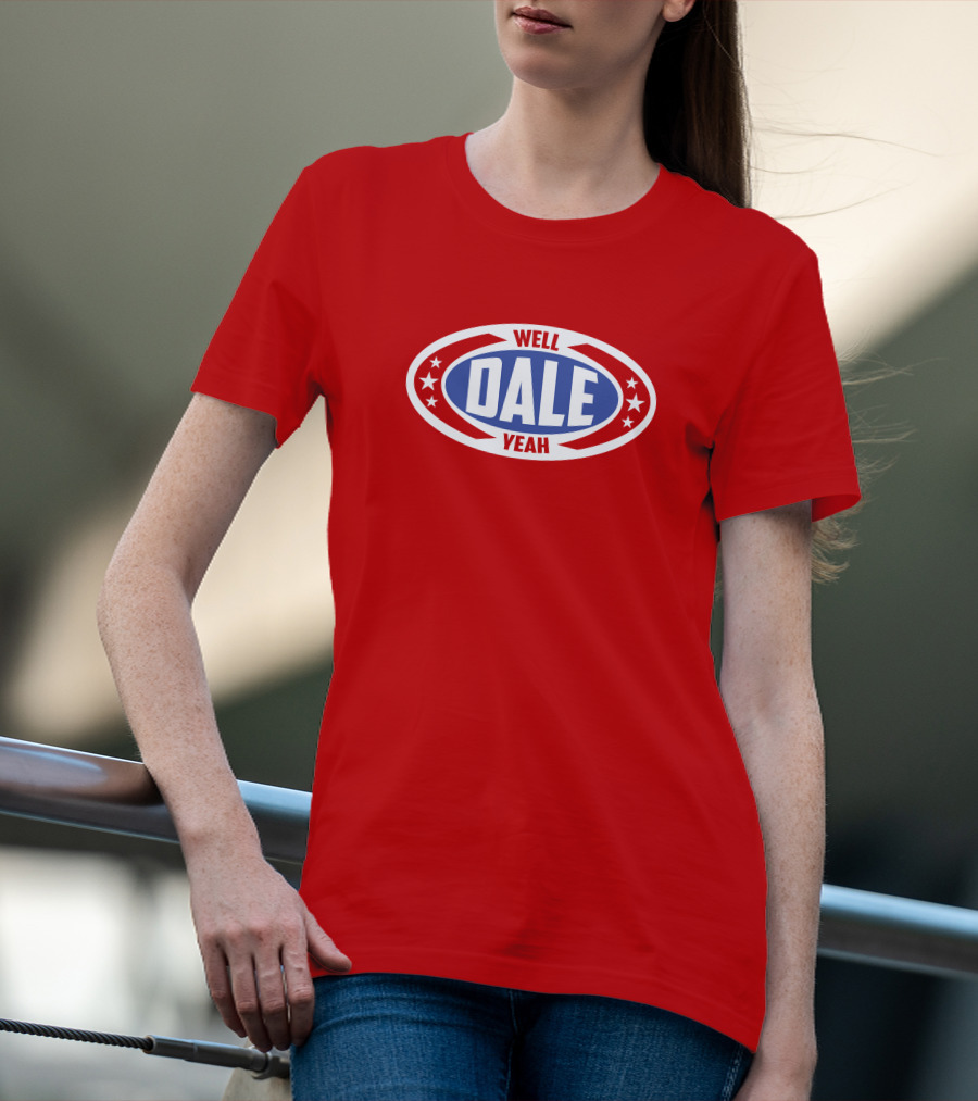 Dale Brisbys Rodeo Time Well Dale Yeah Stars Badge T-Shirt