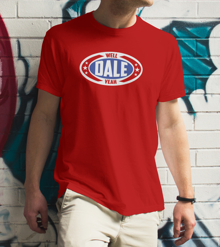 Dale Brisbys Rodeo Time Well Dale Yeah Stars Badge T-Shirt