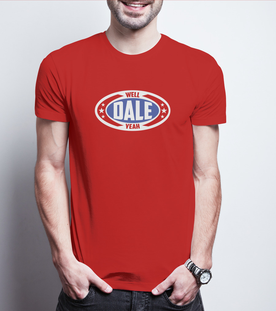 Dale Brisbys Rodeo Time Well Dale Yeah Stars Badge T-Shirt