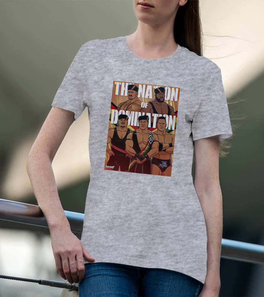 The Nation Of Domination The Rock Nolanium Art Drawing T-Shirt