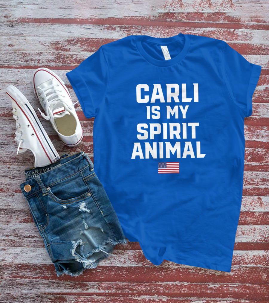 CARLI IS MY SPIRIT ANIMAL AMERICAN FLAG T-Shirt