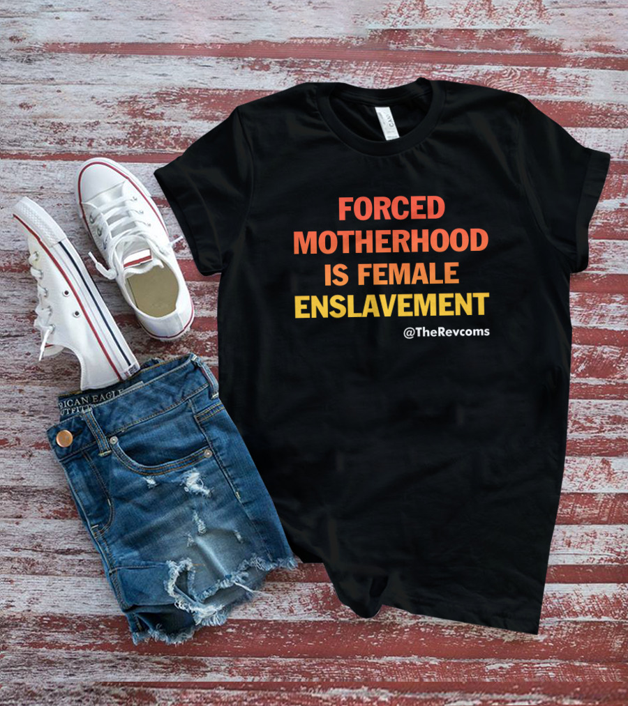 Forced Motherhood Is Female Enslavement The Revcoms Women's March T-Shirt