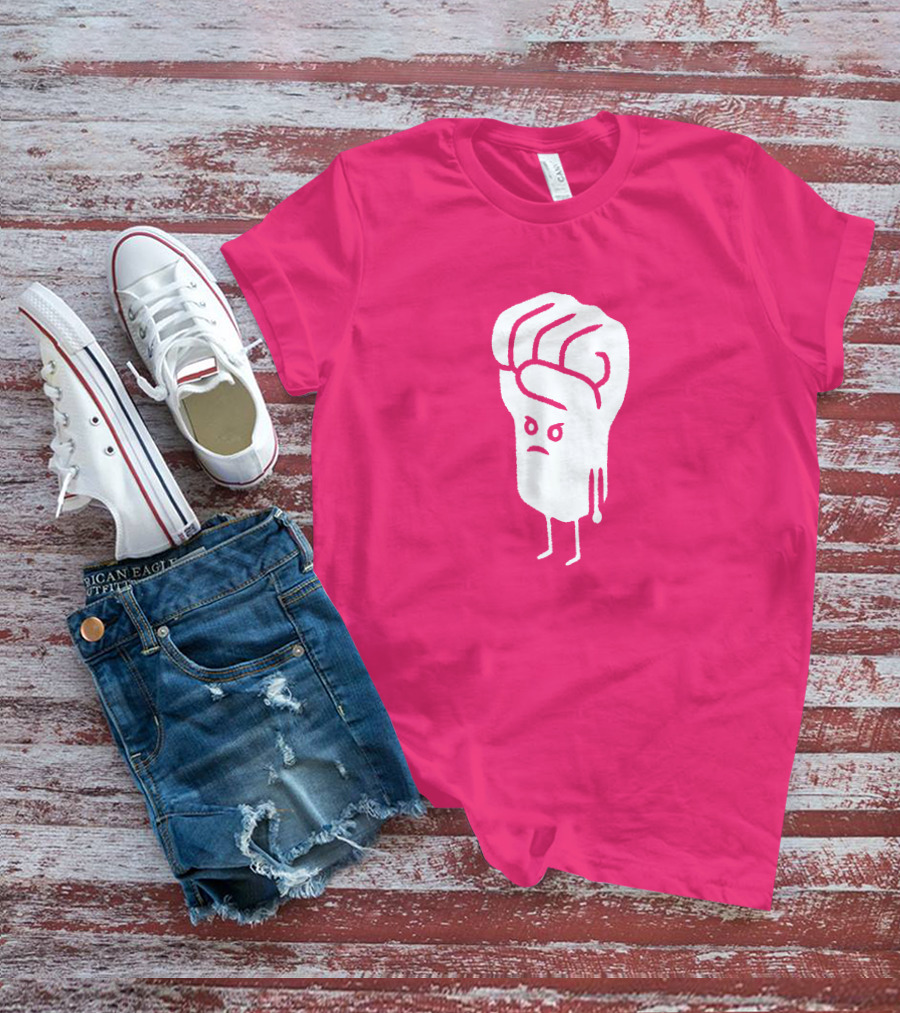 Tumindig By Linya-Linya Saab Fist Character On Pink Background T-Shirt