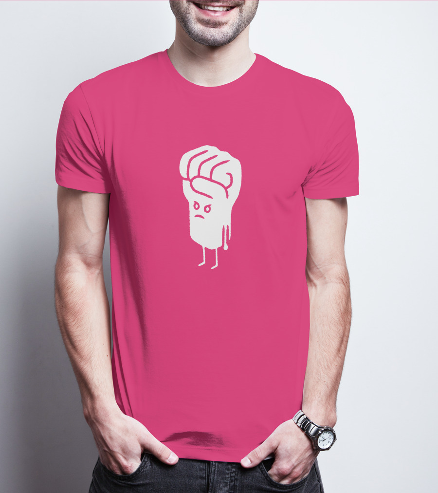 Tumindig By Linya-Linya Saab Fist Character On Pink Background T-Shirt