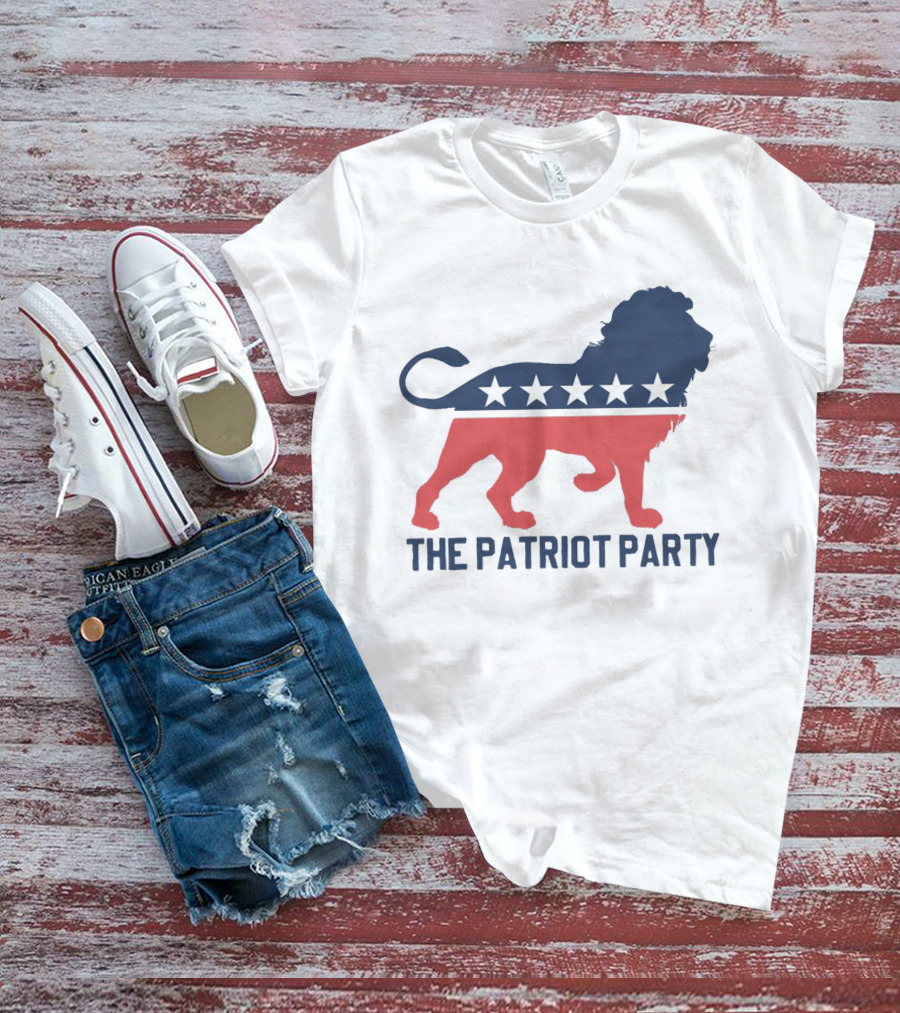 The Patriot Party Lion With Stars T-Shirt