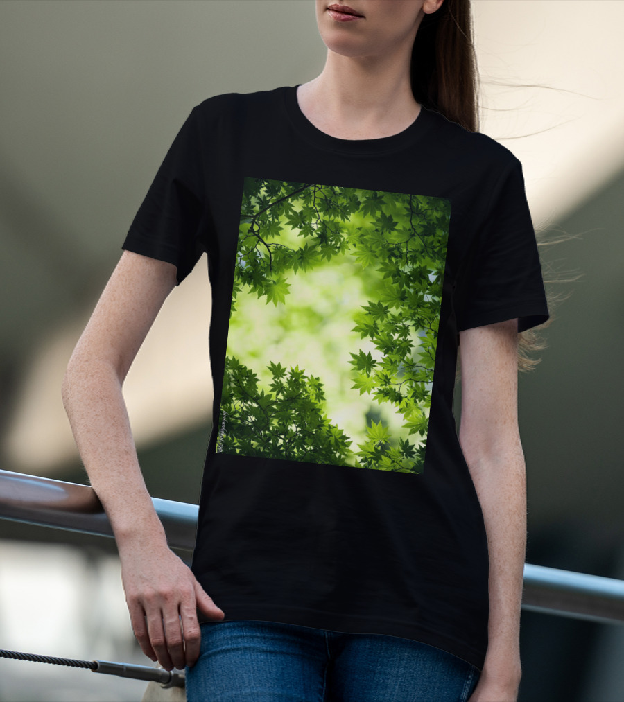 Short Lush Green Canopy Leaves T-Shirt