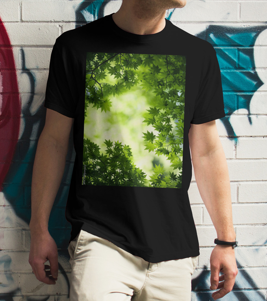 Short Lush Green Canopy Leaves T-Shirt