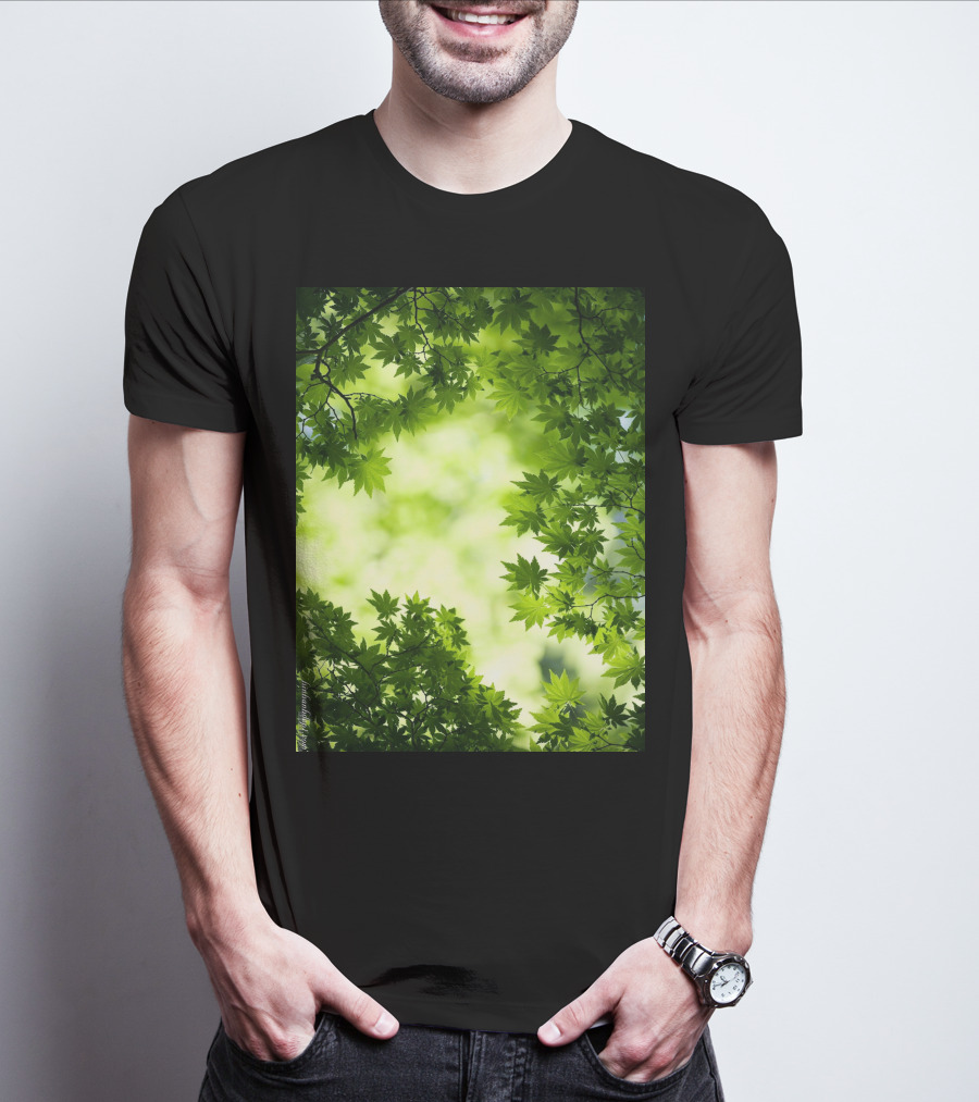 Short Lush Green Canopy Leaves T-Shirt