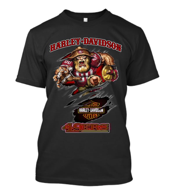 Harley Davidson San Francisco 49ers Football Mascot T-Shirt