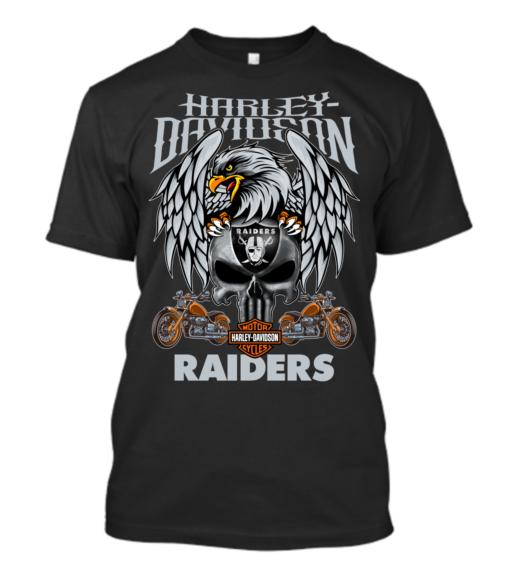 Harley Davidson Motor Raiders Las Vegas Raiders T-Shirt