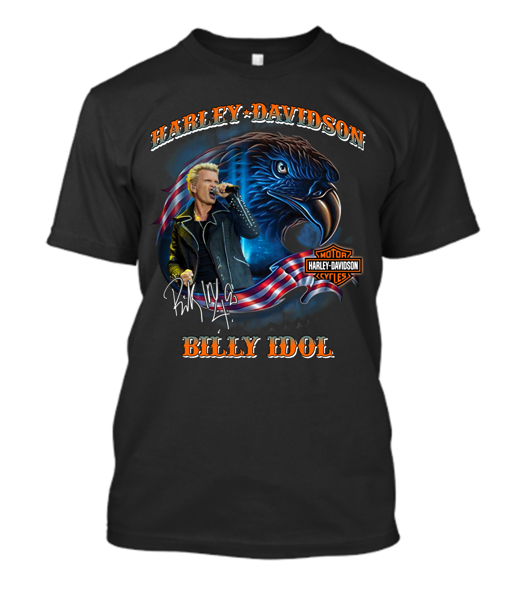 Harley Davidson Billy Idol Eagle Motor Cycles T-Shirt