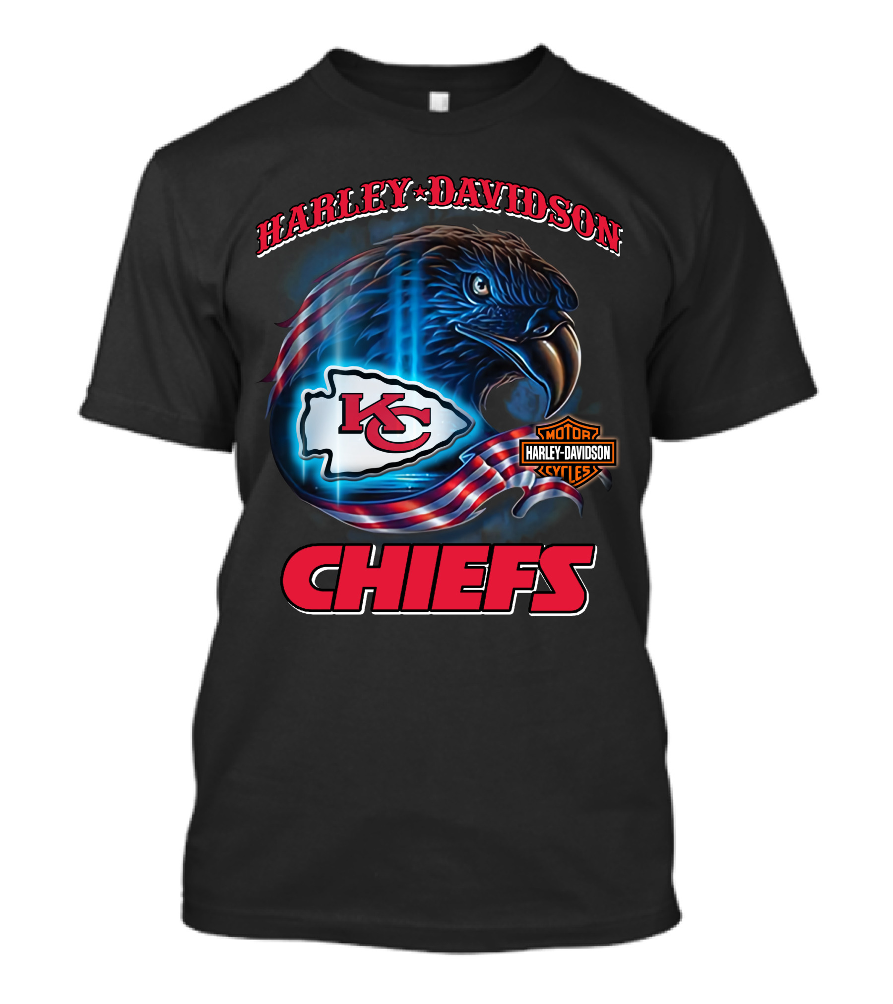 Harley Davidson Kansas City Chiefs Eagle T-Shirt