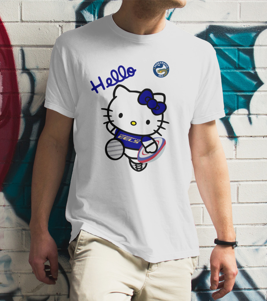 Hello Parramatta Eels Hello Kitty NRL1012 T-Shirt