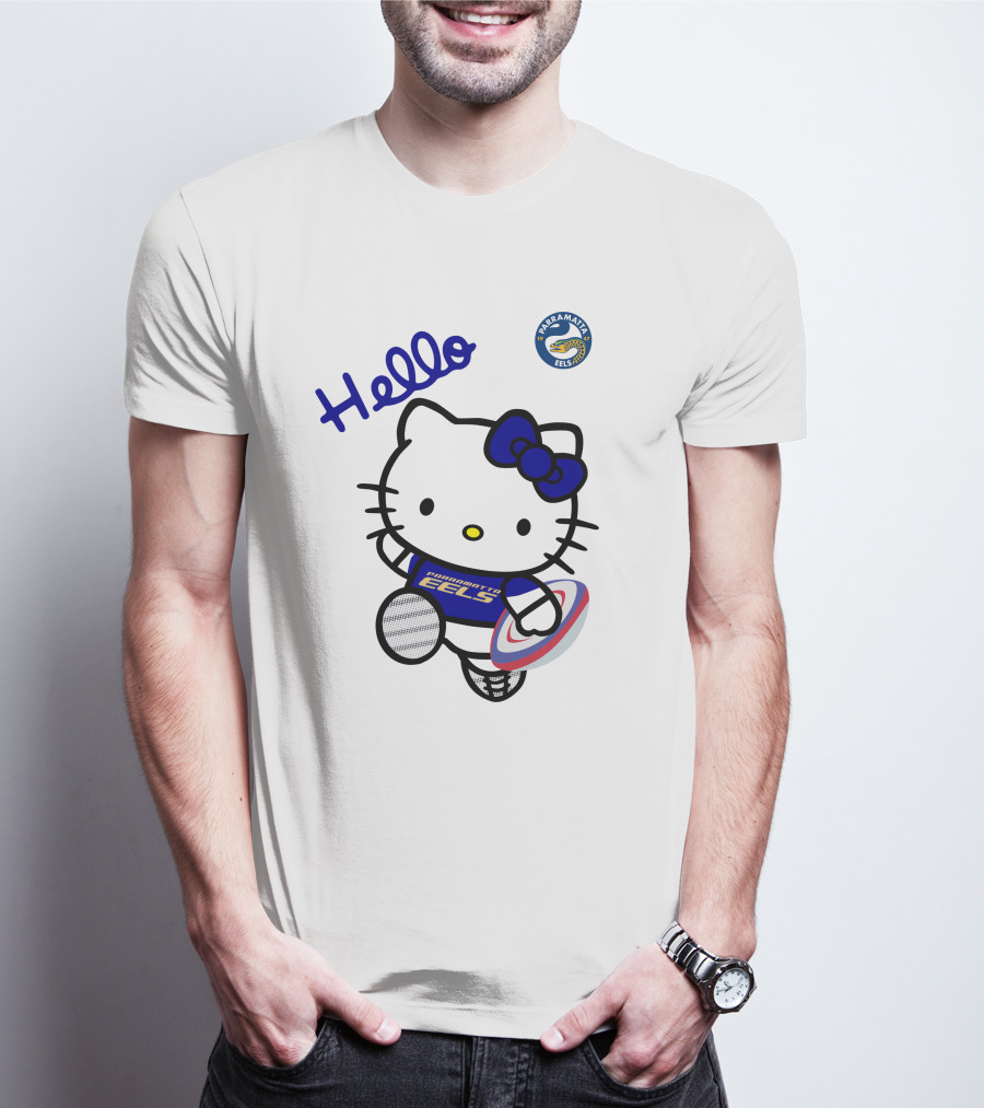 Hello Parramatta Eels Hello Kitty NRL1012 T-Shirt
