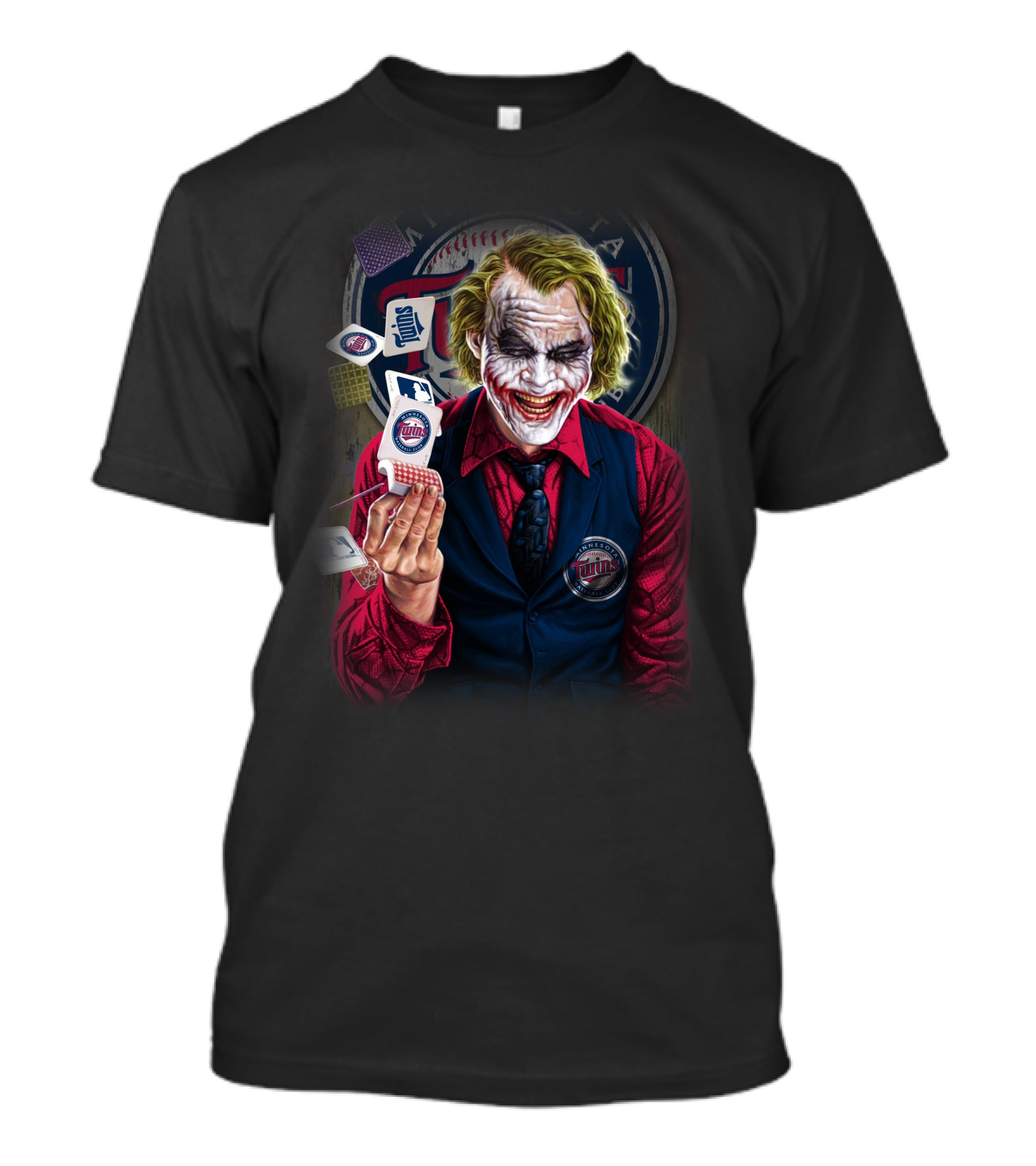 Minnesota Twins Joker MLB Playing Cards T-Shirt