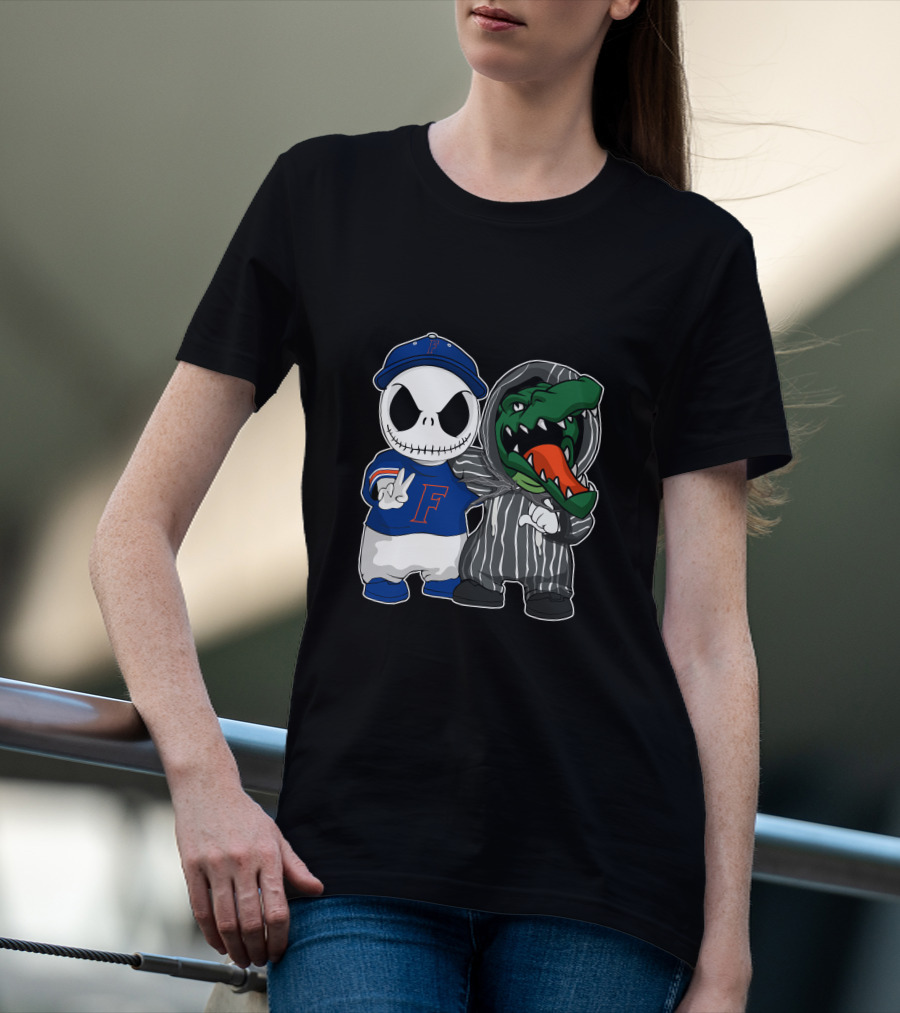 Florida Gators Jack Skellington Nightmare Crossover T-Shirt