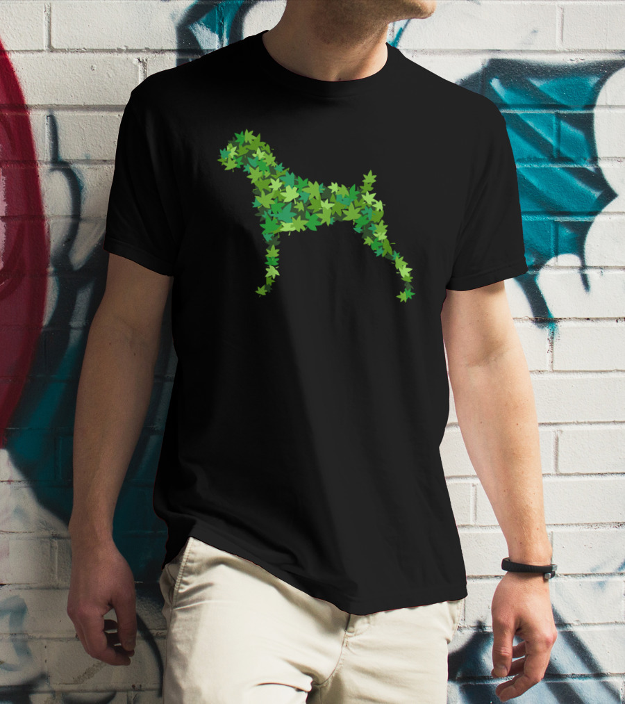 Boxer Dog Leaf T-Shirt