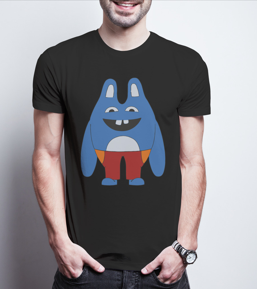 Broad City Blue Cartoon Character In Red Shorts T-Shirt