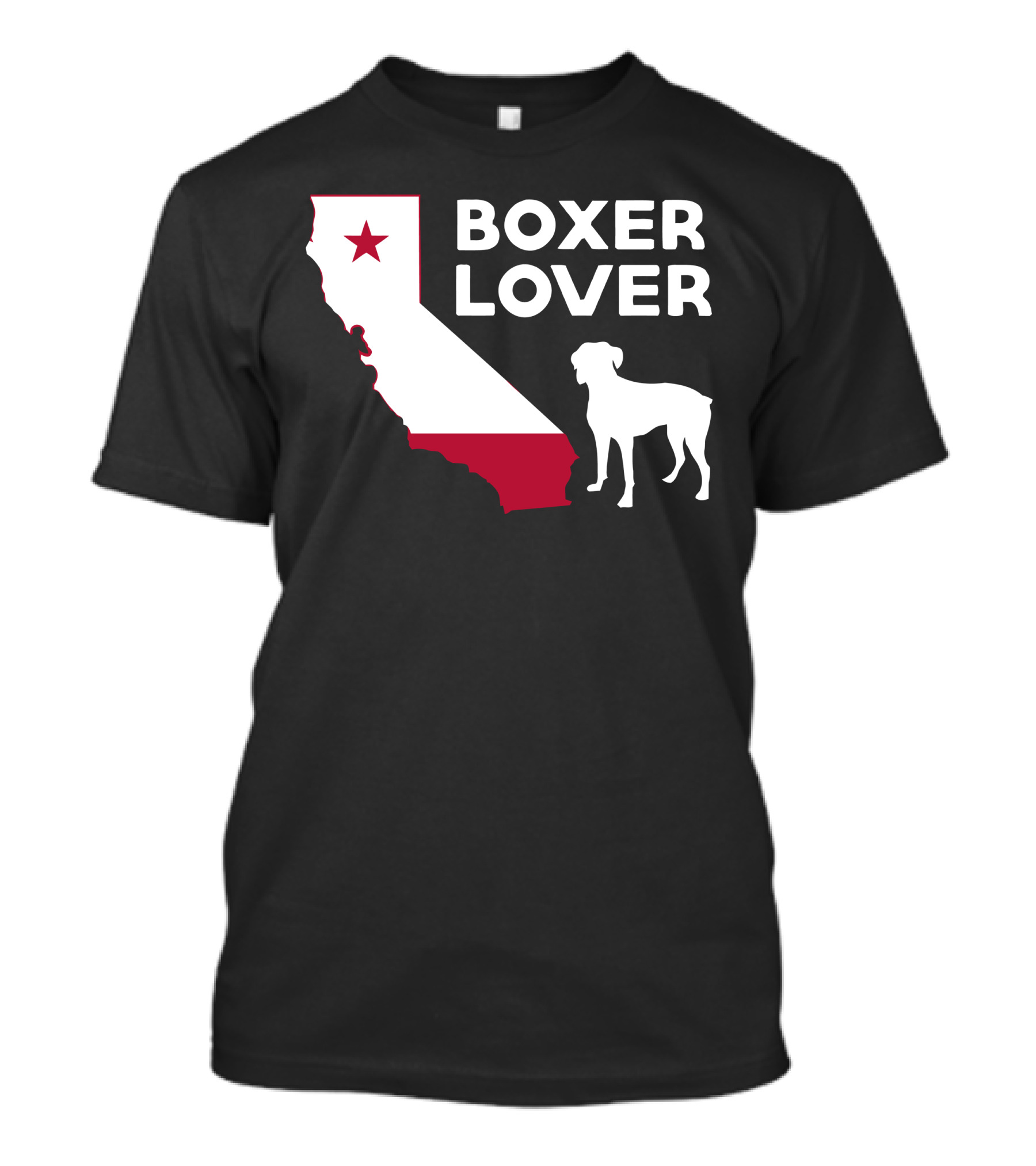 California Boxer Dog Enthusiast T-Shirt