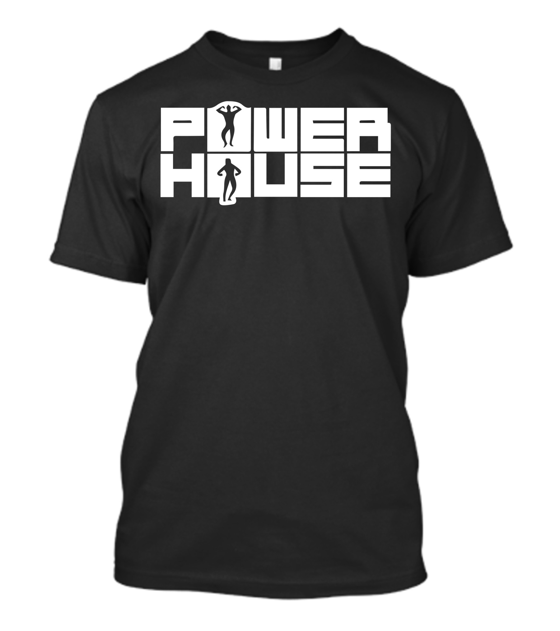 Power House Bodybuilding Silhouette Fitness Lifestyle T-Shirt