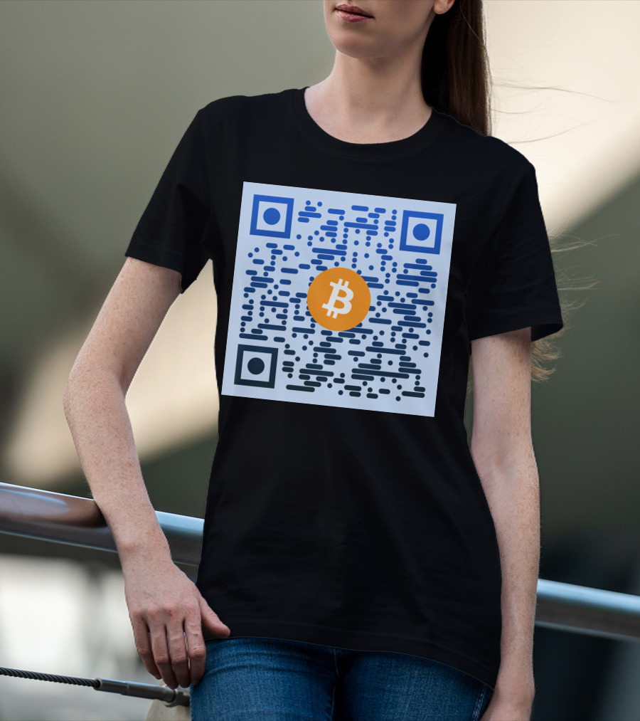 QR Code Bitcoin T-Shirt