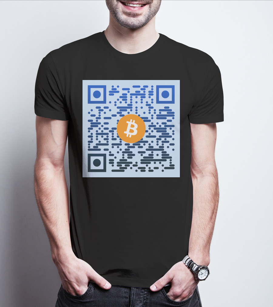 QR Code Bitcoin T-Shirt