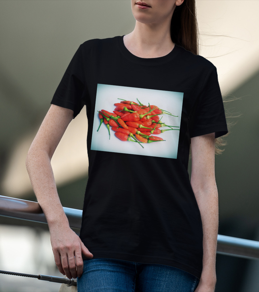 Red Chilli Peppers Abundance Hot And Spicy T-Shirt