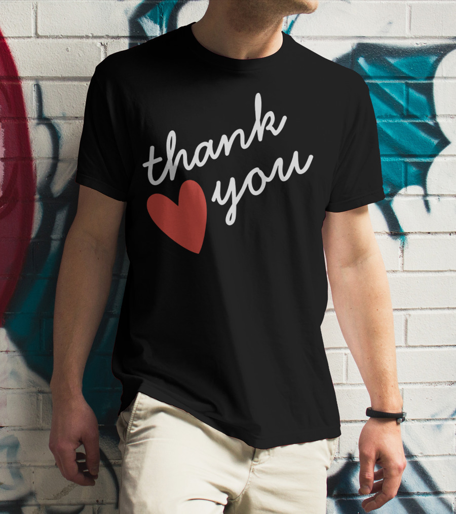 Thank You Red Heart T-Shirt