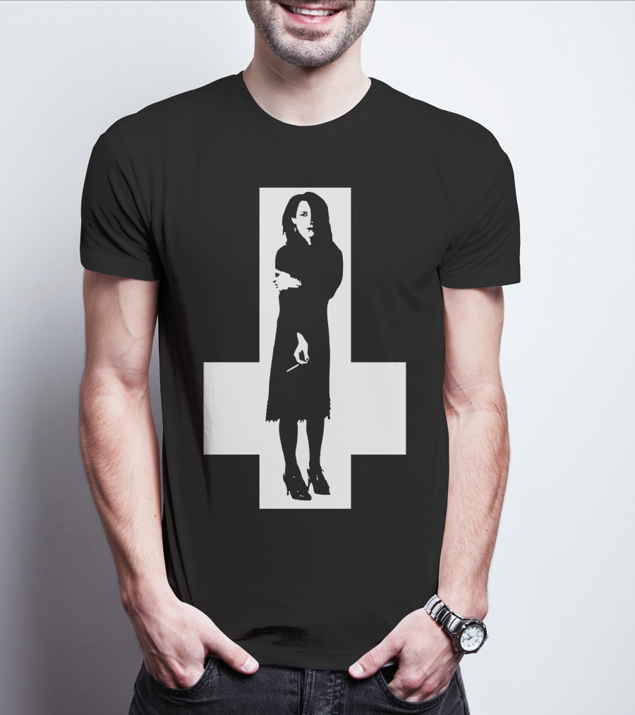 Rozz Williams Gothic Silhouette Cross T-Shirt