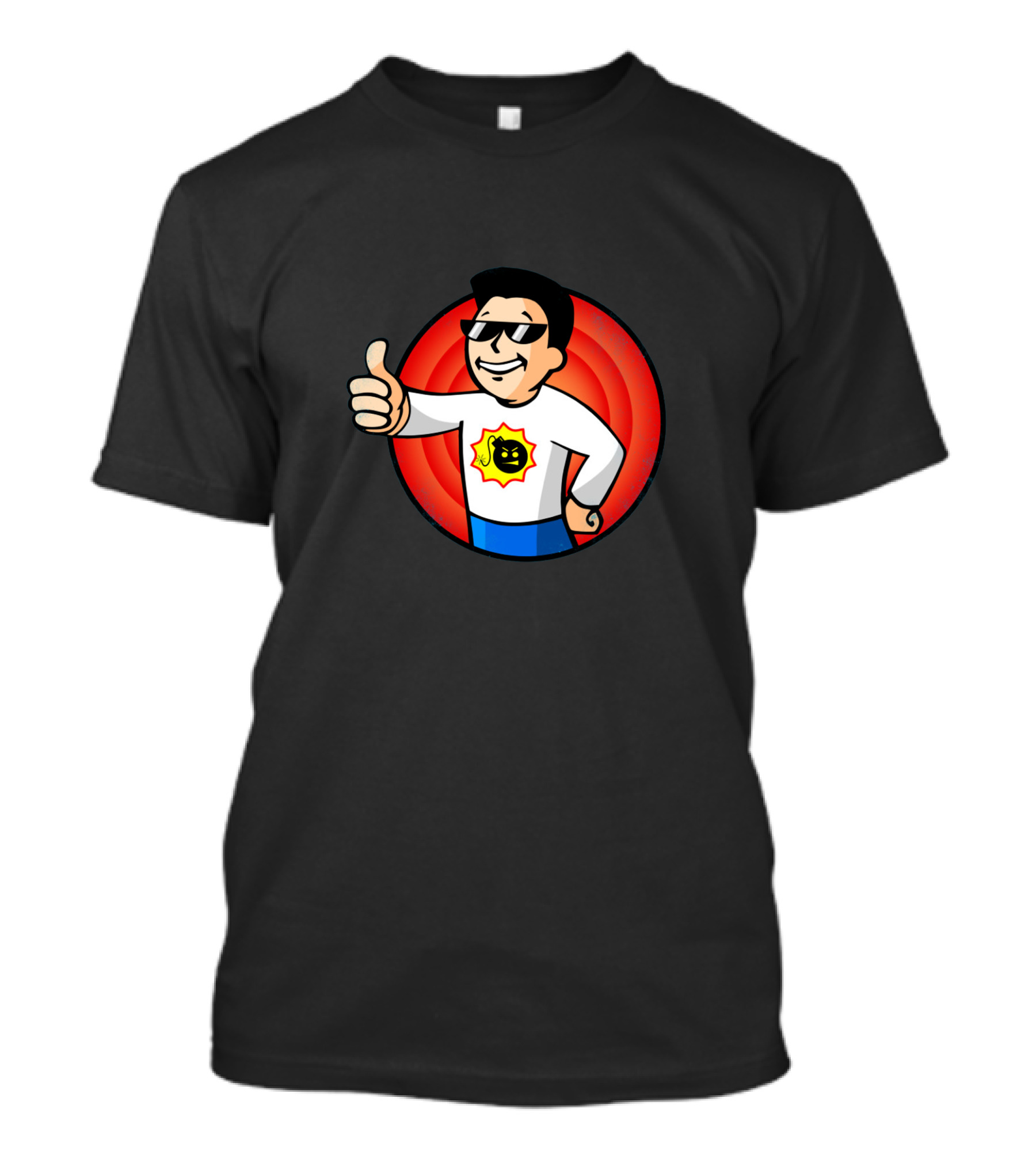 Serious Sam Thumbs Up Vault Boy Mashup T-Shirt