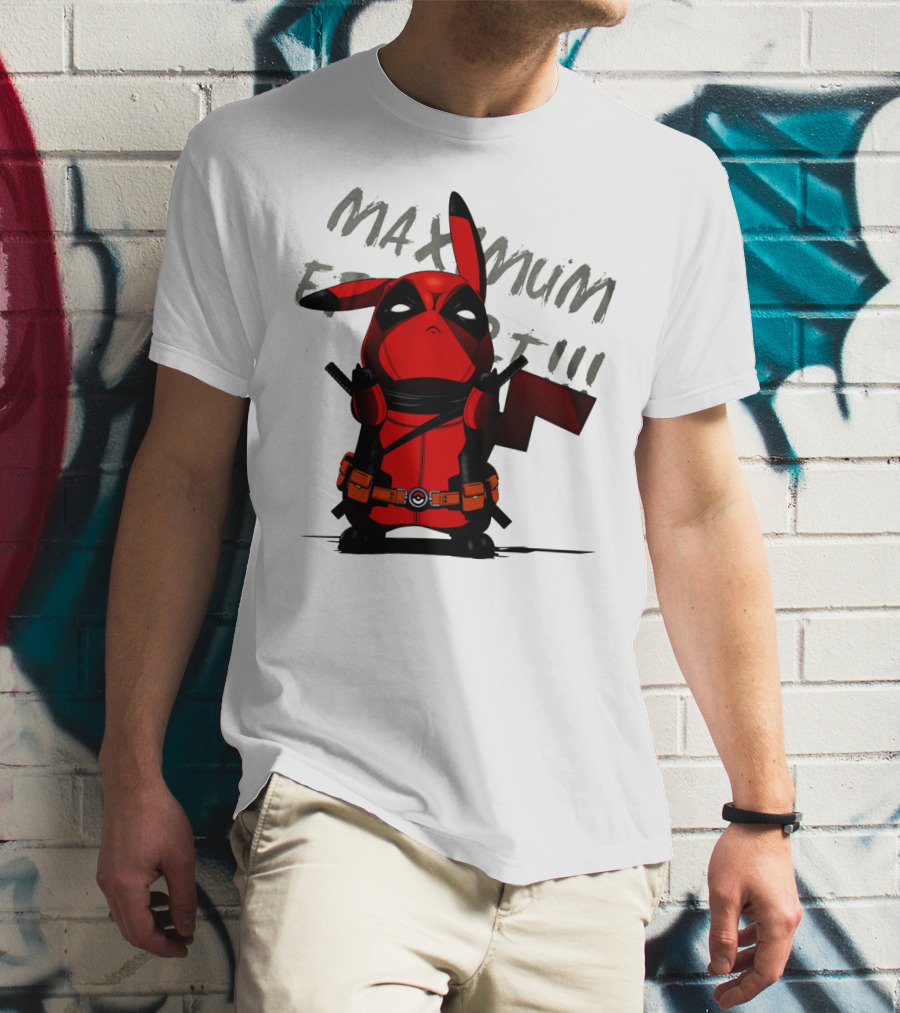 Pikachu Deadpool Maximum Effort T-Shirt