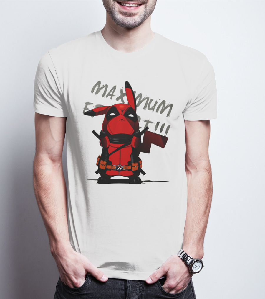 Pikachu Deadpool Maximum Effort T-Shirt
