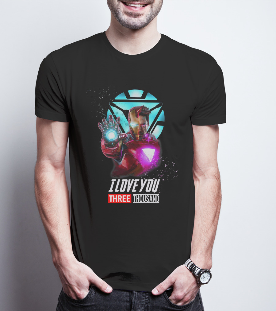 Avengers Iron Man I Love You Three Thousand Arc Reactor T-Shirt