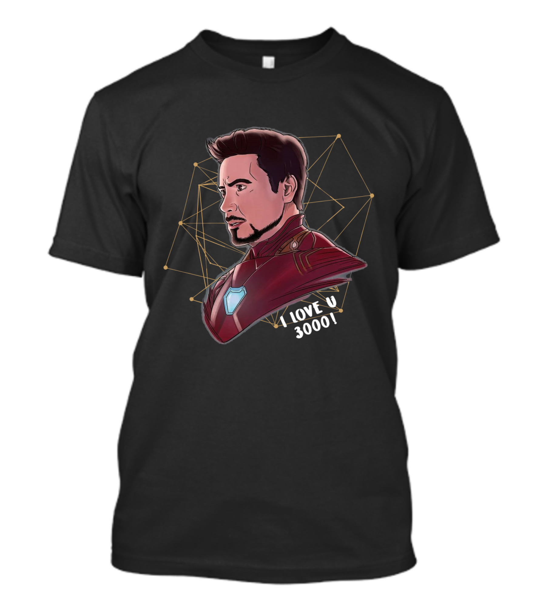 I Love You 3000 Tony Stark Iron Man Avengers T-Shirt