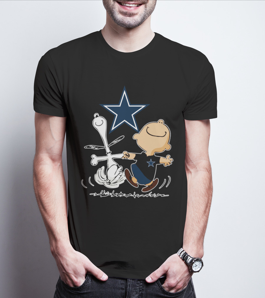 Dallas Cowboys Snoopy And Charlie Brown Dancing With Star T-Shirt