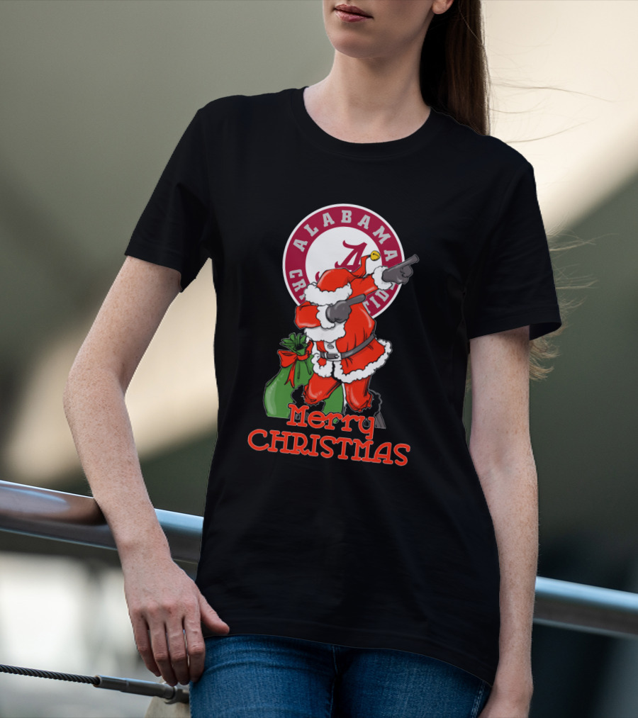 Alabama Crimson Tide Merry Christmas Santa T-Shirt