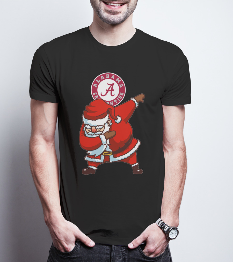 Alabama Crimson Tide Santa Dab T-Shirt