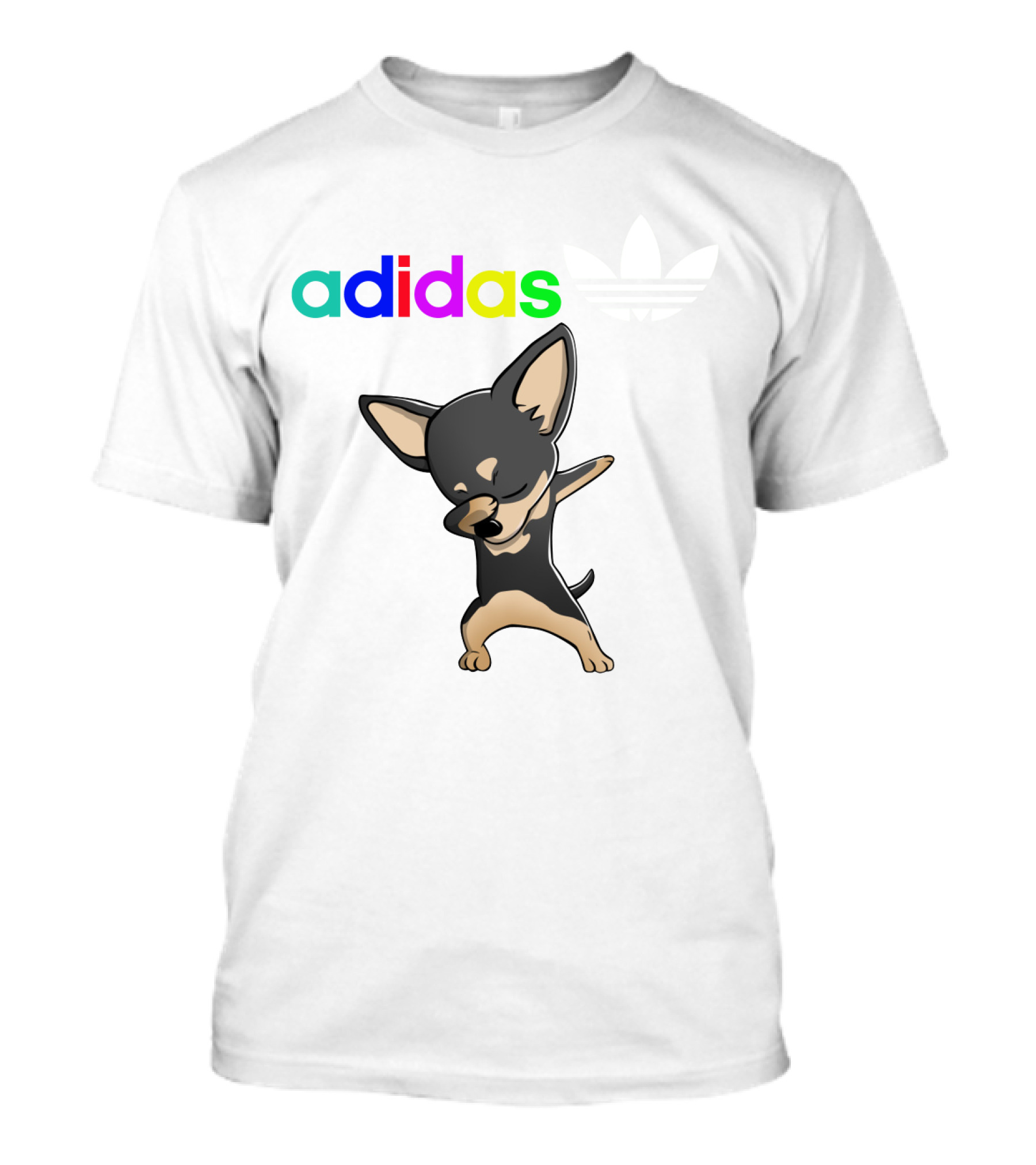 Chihuahua Black Cute Dabbing T-Shirt