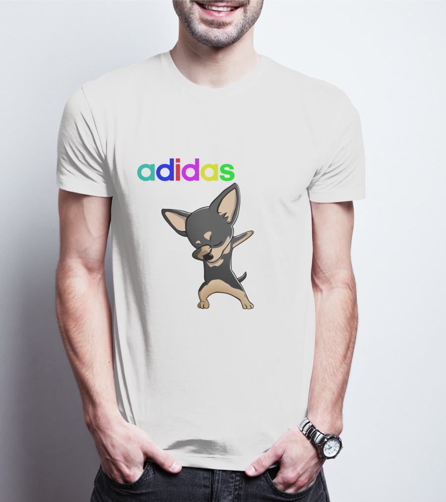 Chihuahua Black Cute Dabbing T-Shirt