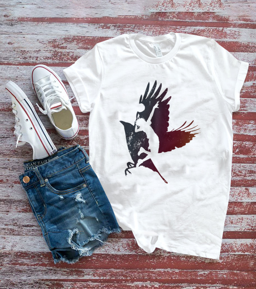 Volleyball Player Silhouette With Bird Wings T-Shirt