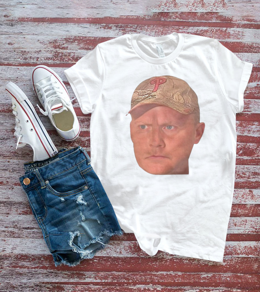 Jordie Jordan Wearing Phillies Cap Jeff Ridgway Psycho Dad Face T-Shirt