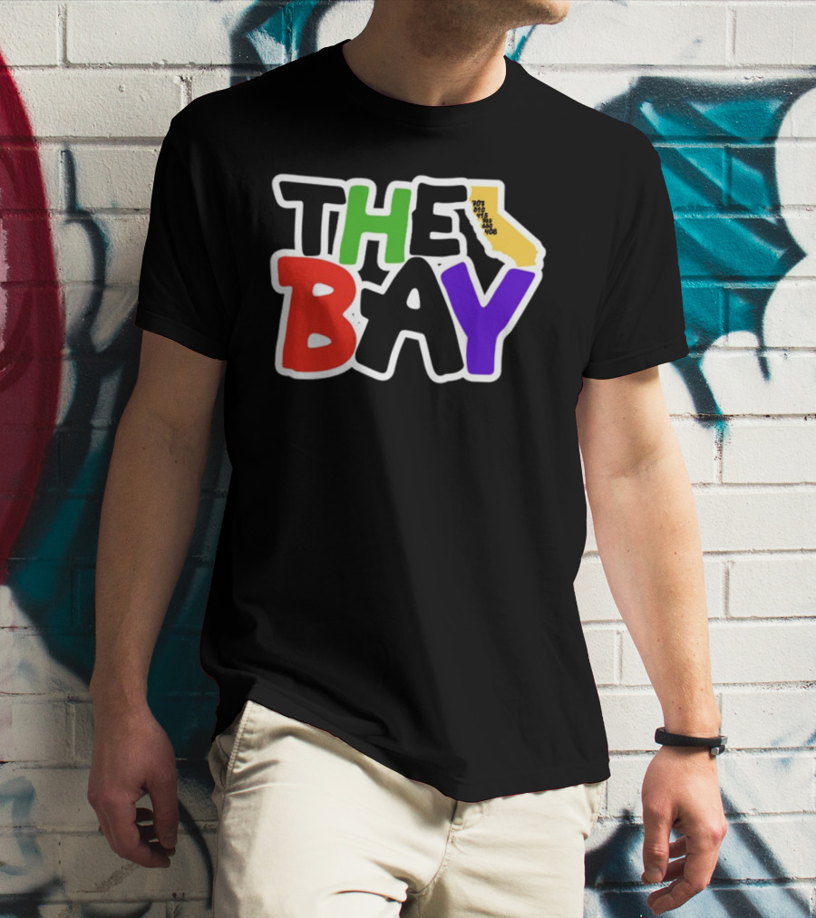 The Bay California Area Codes Colorful T-Shirt